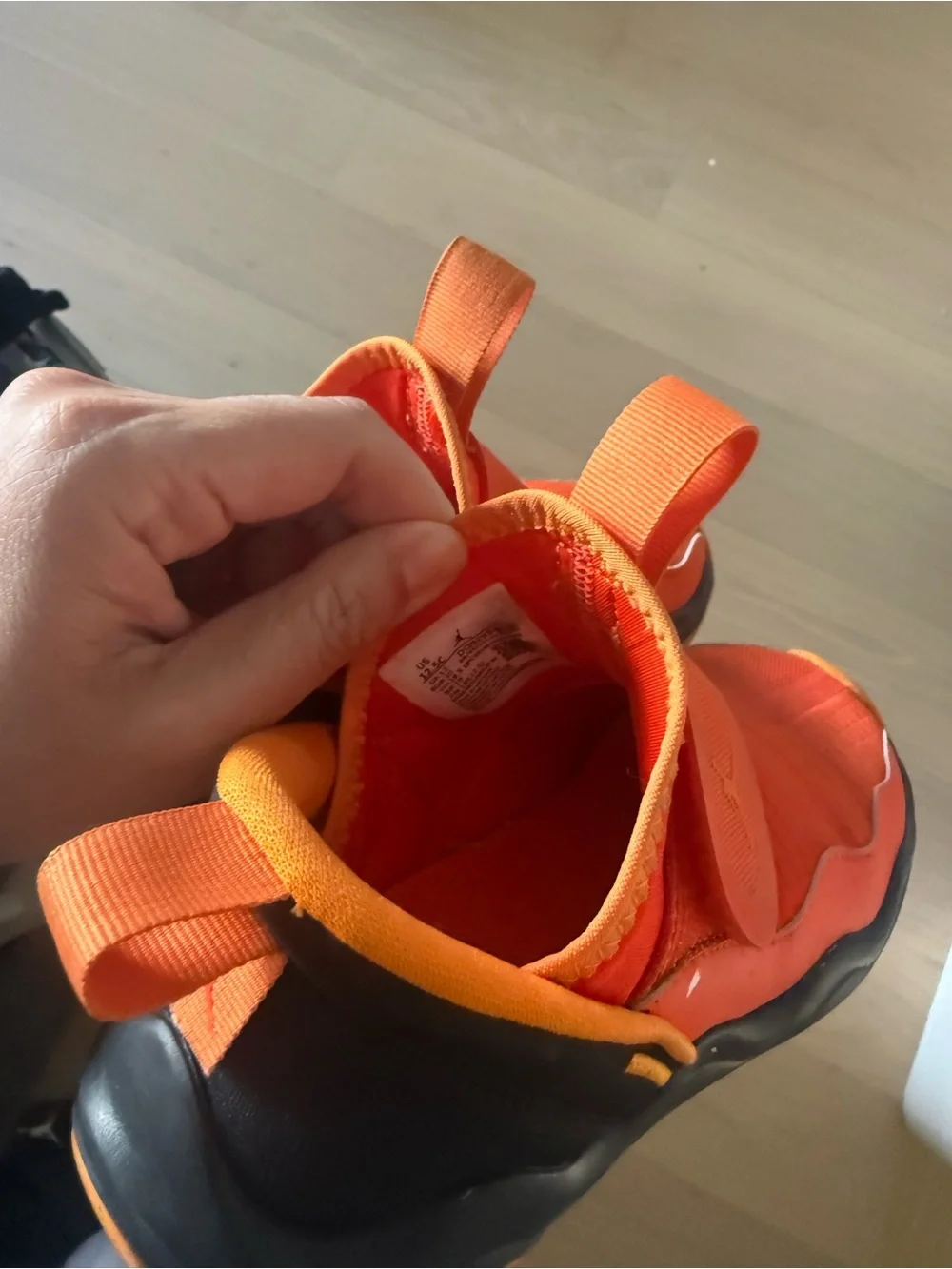 Nike Jordan 23/7 Kids Slip-On Athletic Shoes in Bright Orange